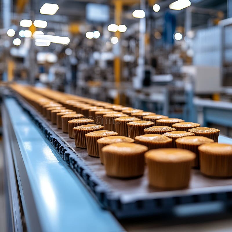 freshly-baked-cupcakes-conveyor-belt-automated-food-production-line-factory-industrial-bakery-freshly-baked-cupcakes-349899204